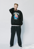 セイントペイン(SAINTPAIN) SP HEART OF MARY CREWNECK-BLACK