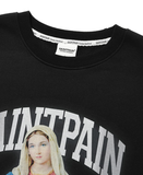 セイントペイン(SAINTPAIN) SP HEART OF MARY CREWNECK-BLACK
