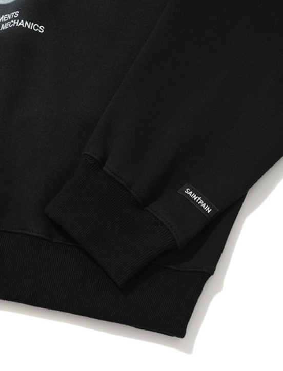 セイントペイン(SAINTPAIN) SP HEART OF MARY CREWNECK-BLACK