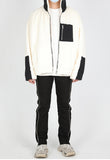 ランベルシオ(LANG VERSIO) 324 WH&BK fleece jacket