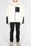 ランベルシオ(LANG VERSIO) 324 WH&BK fleece jacket
