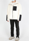 ランベルシオ(LANG VERSIO) 324 WH&BK fleece jacket