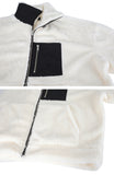 ランベルシオ(LANG VERSIO) 324 WH&BK fleece jacket