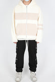 ランベルシオ(LANG VERSIO) 329 WH&BE Fleece Hooded Zip-Up