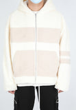 ランベルシオ(LANG VERSIO) 329 WH&BE Fleece Hooded Zip-Up