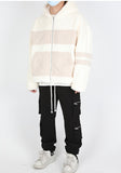 ランベルシオ(LANG VERSIO) 329 WH&BE Fleece Hooded Zip-Up