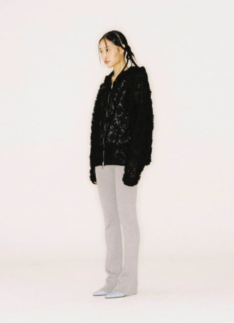 nache(ナチェ)  CHIFFON HOODIE ZIP-UP