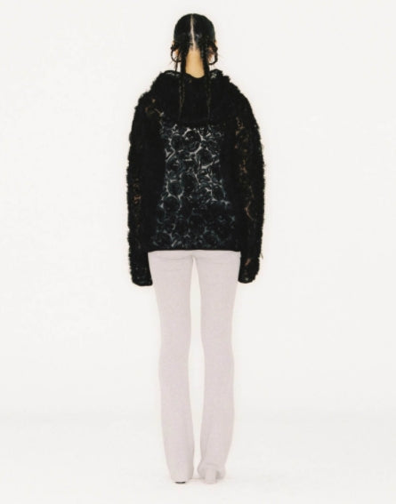 nache(ナチェ)  CHIFFON HOODIE ZIP-UP