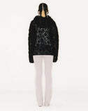 nache(ナチェ)  CHIFFON HOODIE ZIP-UP