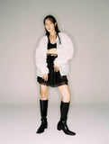 nache(ナチェ)  CHIFFON HOODIE ZIP-UP