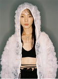 nache(ナチェ)  CHIFFON HOODIE ZIP-UP