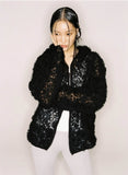 nache(ナチェ)  CHIFFON HOODIE ZIP-UP
