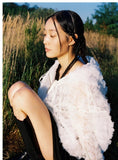 nache(ナチェ)  CHIFFON HOODIE ZIP-UP