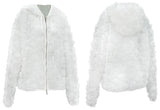 nache(ナチェ)  CHIFFON HOODIE ZIP-UP