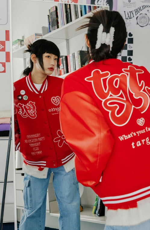 TARGETTO(ターゲット) TGT VARSITY JACKET_BURGUNDY