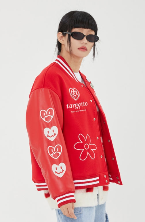 TARGETTO(ターゲット) TGT VARSITY JACKET_BURGUNDY