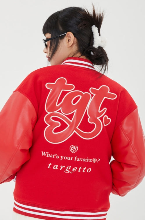 TARGETTO(ターゲット) TGT VARSITY JACKET_BURGUNDY