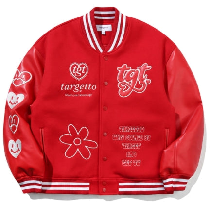 TARGETTO(ターゲット) TGT VARSITY JACKET_BURGUNDY