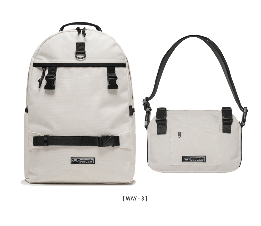 ダブルユーブイプロジェクト(WV PROJECT) Awake Pochette Backpack Cream KMBG7480