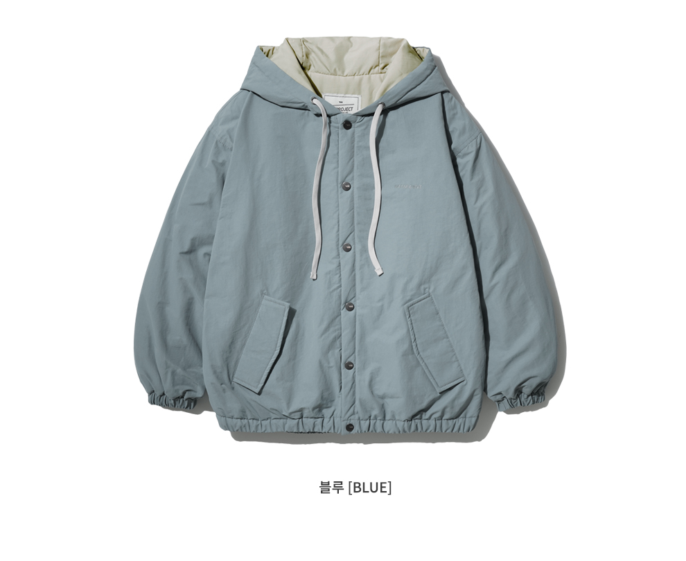 ダブルユーブイプロジェクト(WV PROJECT) Woven Hooded Coach Jacket Blue JIOT7540