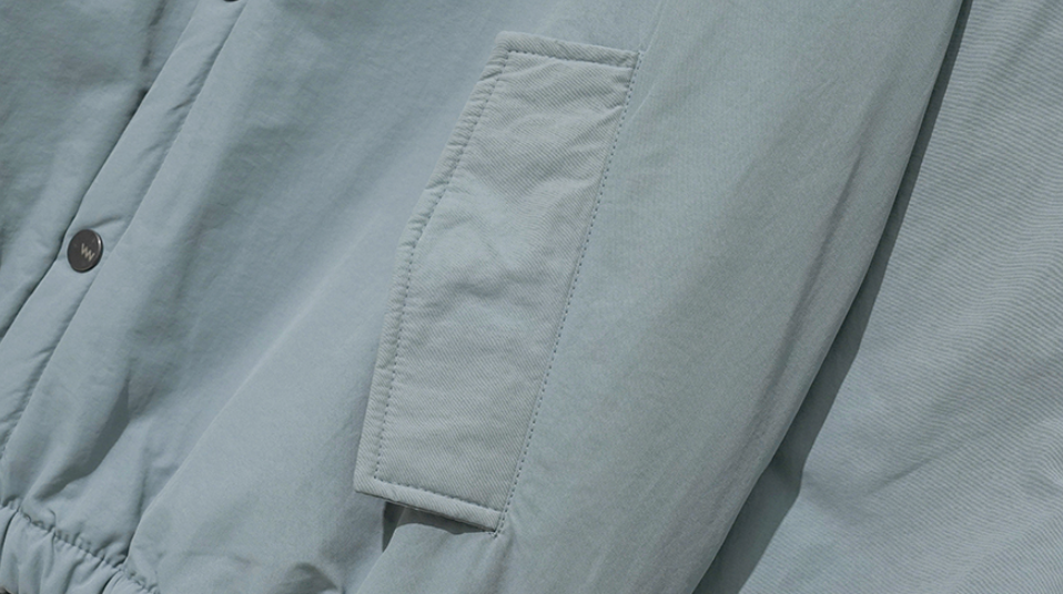 ダブルユーブイプロジェクト(WV PROJECT) Woven Hooded Coach Jacket Blue JIOT7540