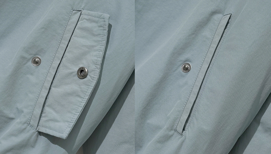 ダブルユーブイプロジェクト(WV PROJECT) Woven Hooded Coach Jacket Blue JIOT7540