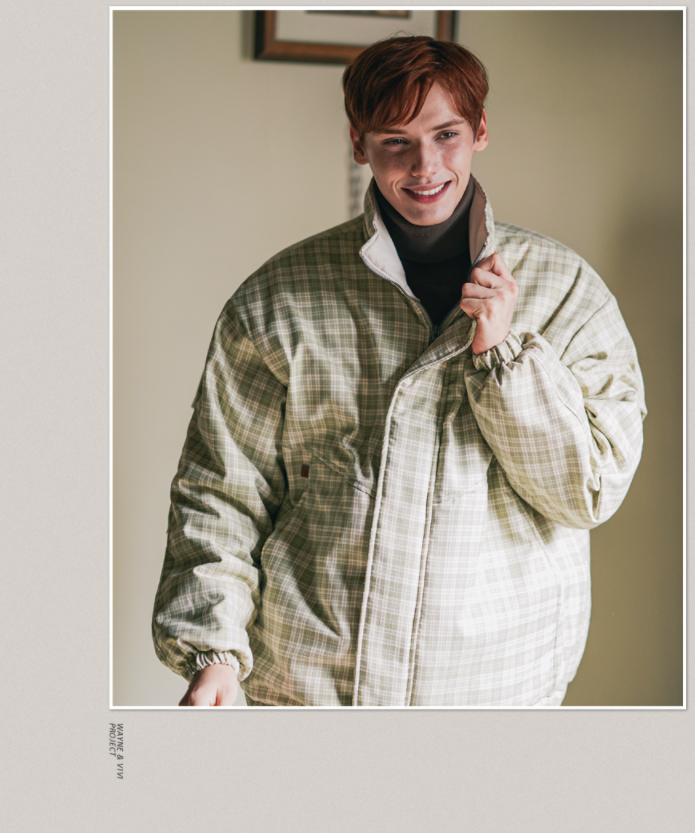 ダブルユーブイプロジェクト(WV PROJECT) Mu Check Jumper Light Khaki MJOT7541