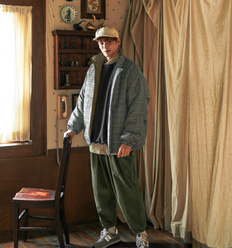 ダブルユーブイプロジェクト(WV PROJECT) Mu Check Jumper Gray MJOT7541