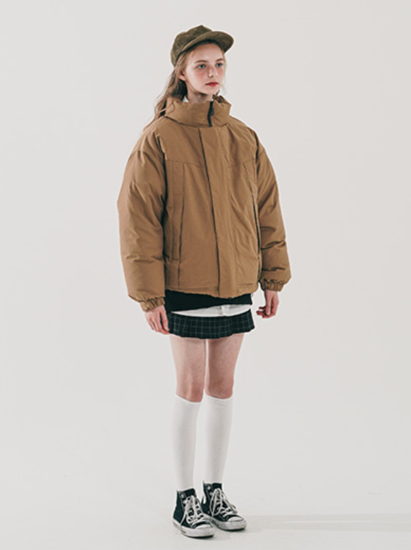 ダブルユーブイプロジェクト(WV PROJECT) Monster duck down parka Beige JJOT7521