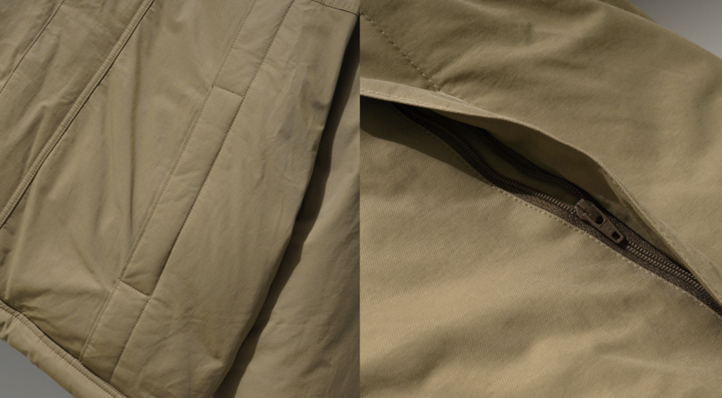 ダブルユーブイプロジェクト(WV PROJECT) Monster duck down parka Beige JJOT7521