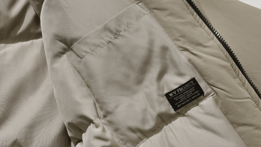 ダブルユーブイプロジェクト(WV PROJECT) Monster duck down parka Gray Beige JJOT7521