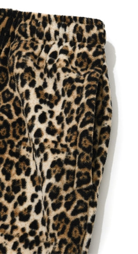 セイントペイン(SAINTPAIN)  SP LEOPARD FLEECE TRAINING PANTS-BEIGE