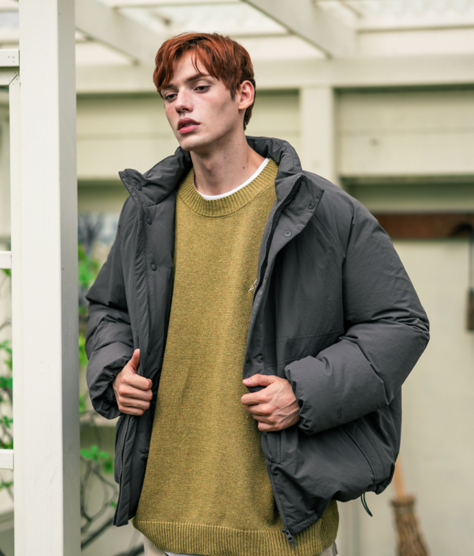 ダブルユーブイプロジェクト(WV PROJECT) Planning Duck Down Parka Charcoal Brown CJOT7520