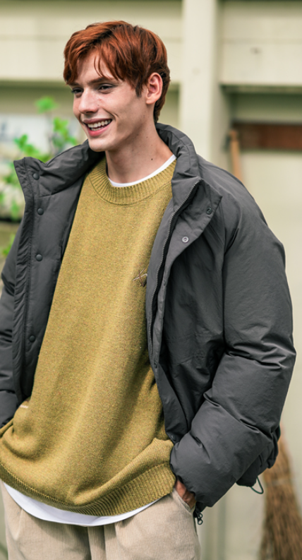 ダブルユーブイプロジェクト(WV PROJECT) Planning Duck Down Parka Charcoal Brown CJOT7520