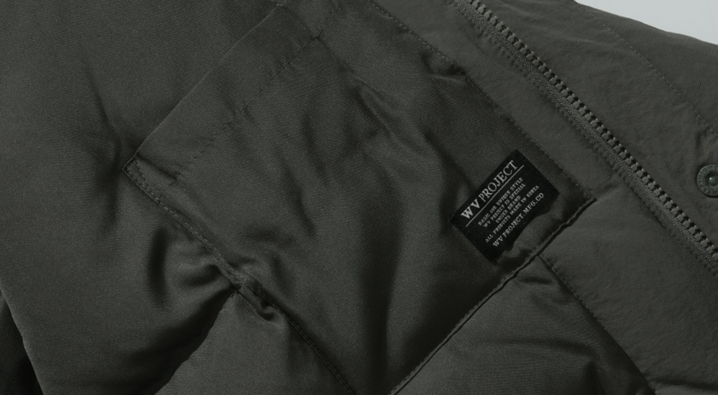 ダブルユーブイプロジェクト(WV PROJECT) Planning Duck Down Parka Charcoal Brown CJOT7520