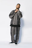 セイントペイン(SAINTPAIN)  SP LEOPARD FLEECE TRAINING PANTS-BLACK