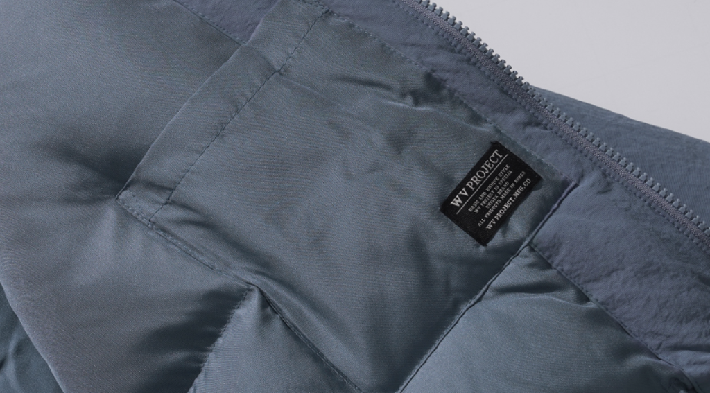 ダブルユーブイプロジェクト(WV PROJECT) Planning Duck Down Parka Blue CJOT7520
