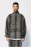 セイントペイン(SAINTPAIN)  SP PHYTON FLEECE ZIP JACKET-CHARCOAL