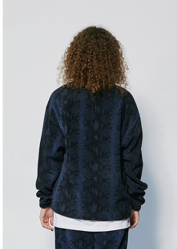 セイントペイン(SAINTPAIN)  SP PHYTON FLEECE ZIP JACKET-BLUE