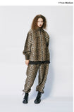 セイントペイン(SAINTPAIN)  SP LEOPARD FLEECE ZIP JACKET-BEIGE