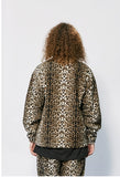 セイントペイン(SAINTPAIN)  SP LEOPARD FLEECE ZIP JACKET-BEIGE