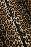 セイントペイン(SAINTPAIN)  SP LEOPARD FLEECE ZIP JACKET-BEIGE