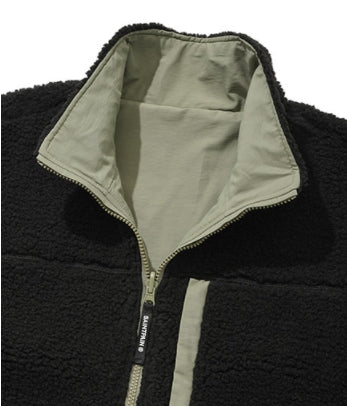 セイントペイン(SAINTPAIN)   SP REVERSIBLE FLEECE ZIP JACKET-BLACK