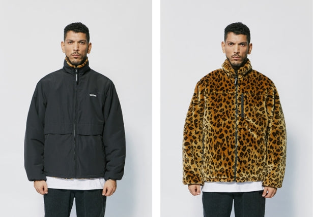 セイントペイン(SAINTPAIN)   SP REVERSIBLE FLEECE ZIP JACKET-LEOPARD
