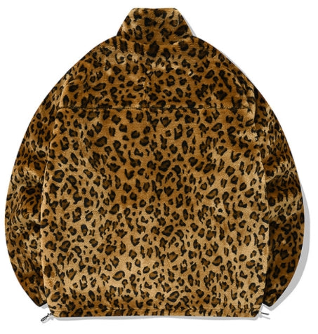 セイントペイン(SAINTPAIN)   SP REVERSIBLE FLEECE ZIP JACKET-LEOPARD
