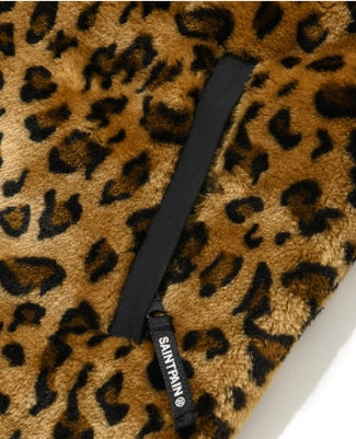 セイントペイン(SAINTPAIN)   SP REVERSIBLE FLEECE ZIP JACKET-LEOPARD