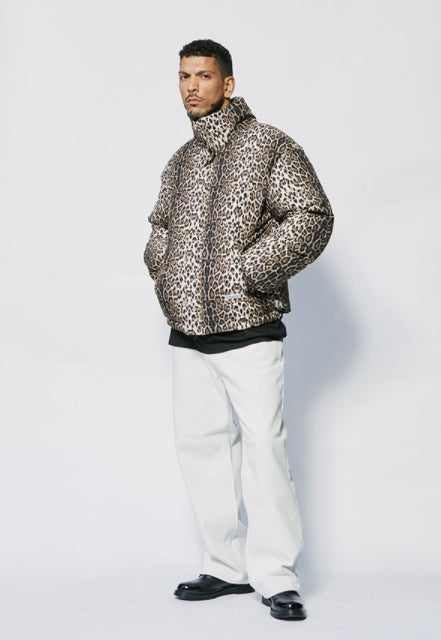 セイントペイン(SAINTPAIN)  SP LEOPARD RDS DUCK DOWN PADDING-BEIGE