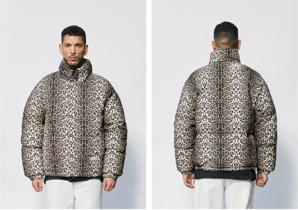 セイントペイン(SAINTPAIN)  SP LEOPARD RDS DUCK DOWN PADDING-BEIGE