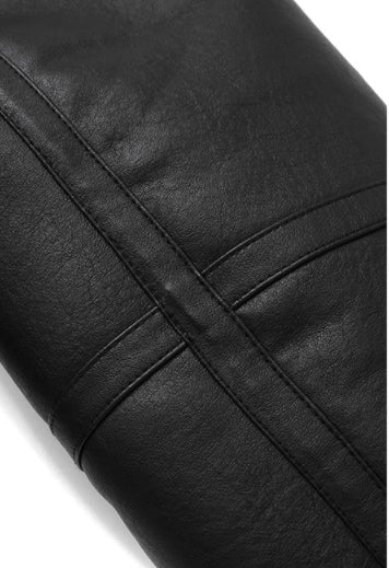 セイントペイン(SAINTPAIN)  SP VEGAN LEATHER SHEARlING JACKET-IVORY