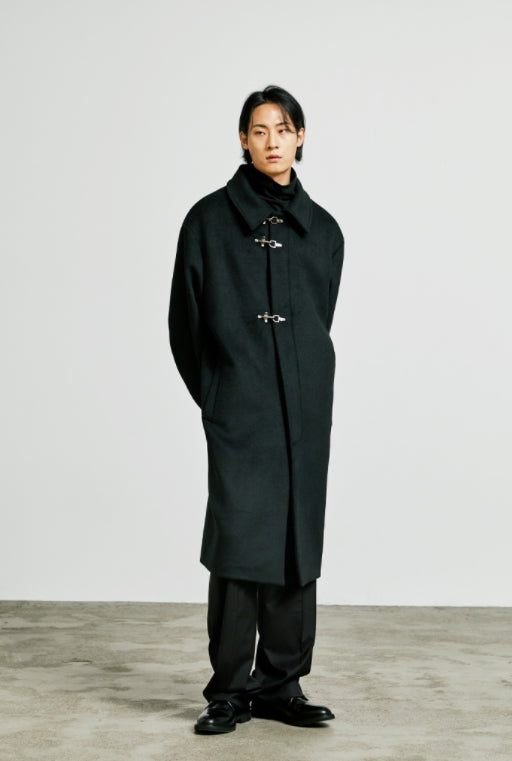 SSY(エスエスワイ)  deckhook single mac coat black